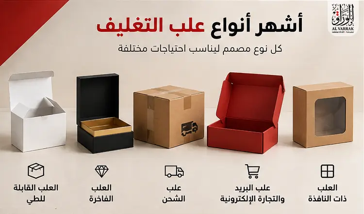 أشهر أنواع علب التغليف