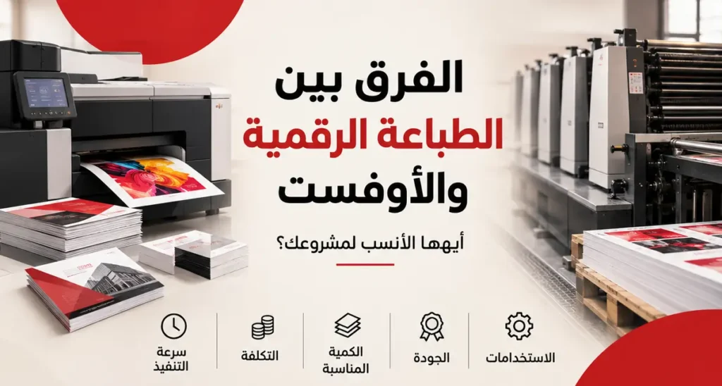 الفرق بين الطباعة الرقمية والأوفست