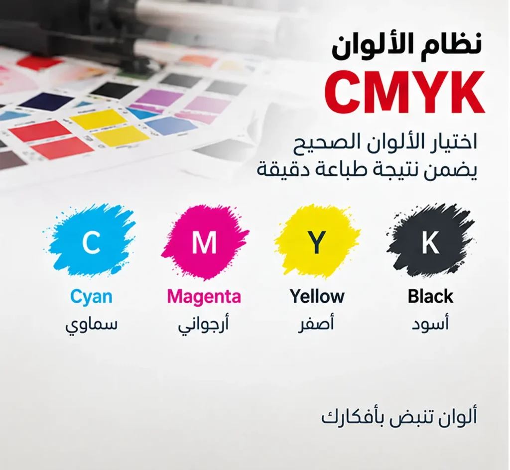 نظام الألوان CMYK في التصميم الطباعي