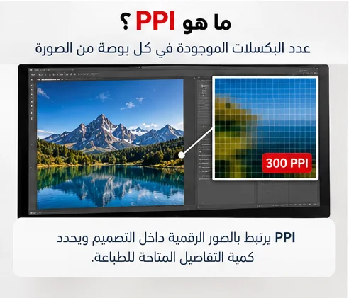 PPI ودقة الصور للطباعة